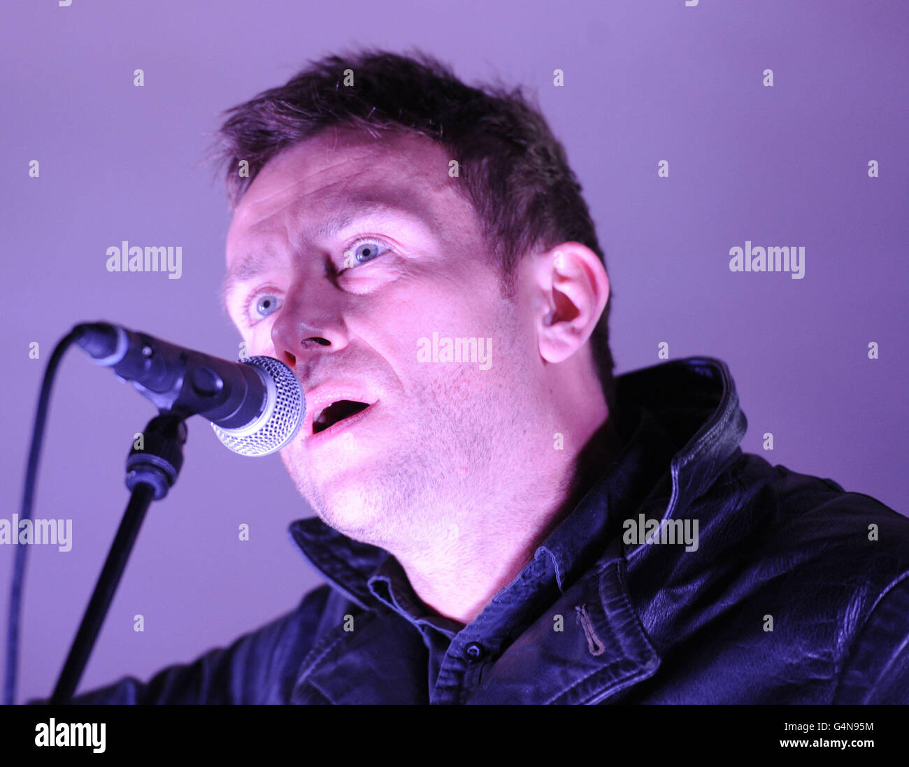 Damon Albarn gig London Stock Photo Alamy
