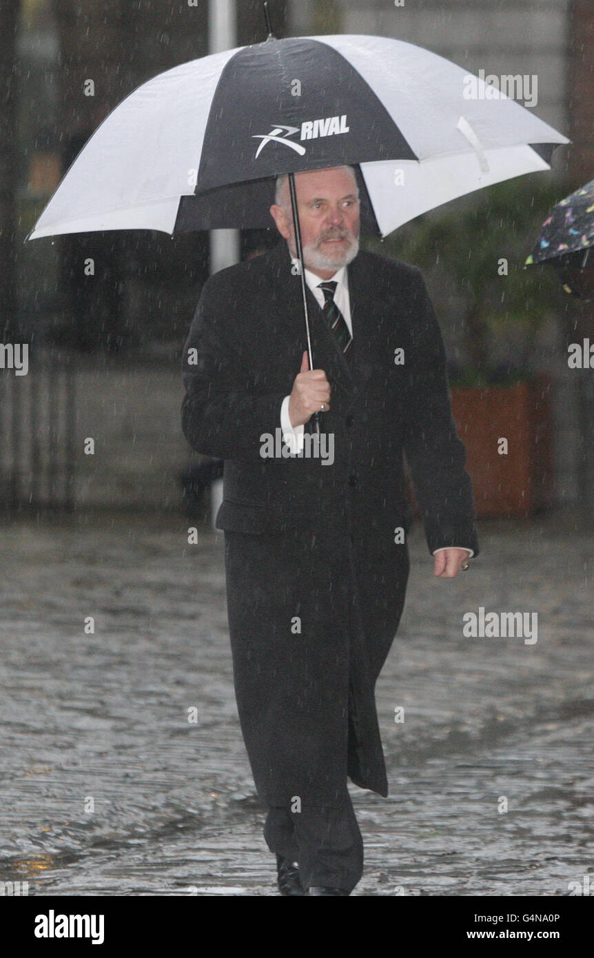 Presidential Candidate David Norris arrives at Dublin Castle for the inauguration ceremony of President-elect Michael D Higgins as Ireland's ninth head of state today. PRESS ASSOCIATION. Picture date: Friday November 11, 2011. See PA story IRISH President. Photo credit should read: Niall Carson/PA Wire Stock Photo