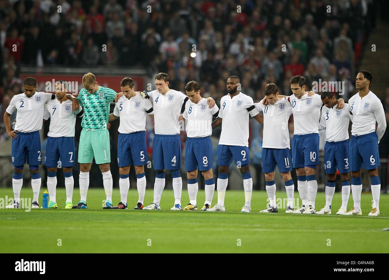 Soccer - International Friendly - England v Spain - Wembley Stadium Stock Photo
