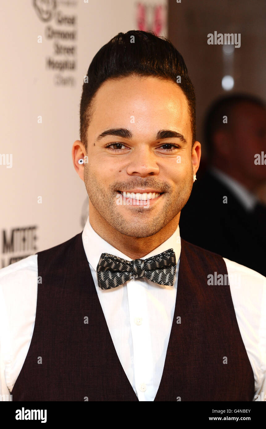 Nate James arrives at Tamara Ecclestone's fundraising dinner which hopes to raise funds for