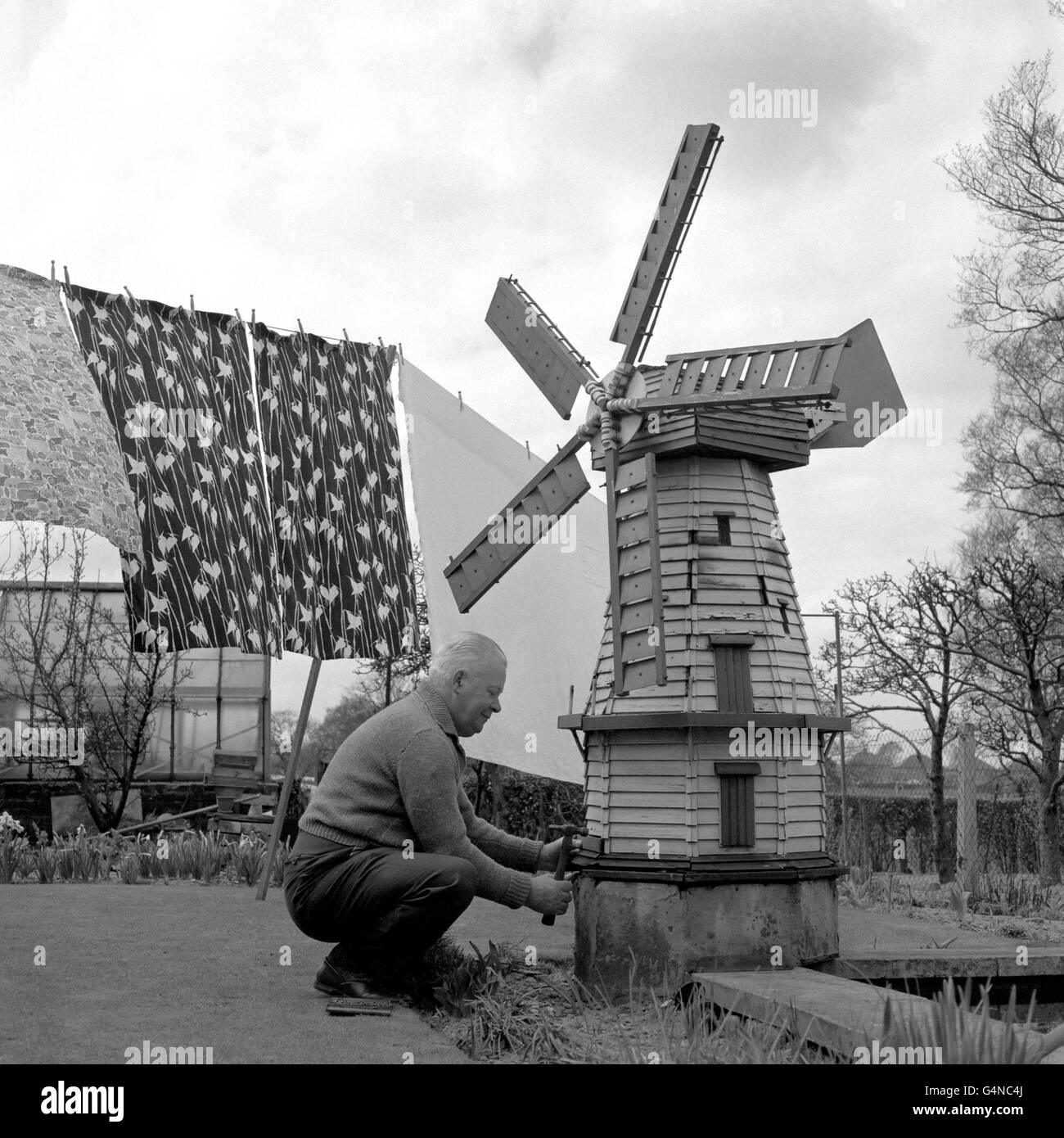 Buildings and Landmarks - Miniature Ornamental Windmill - Joseph Parkes - Penn, Wolverhampton Stock Photo