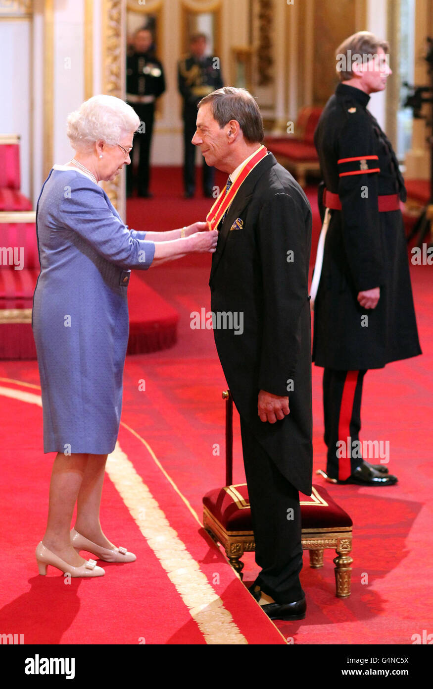 During an investiture ceremony with britains queen elizabeth ii hi-res  stock photography and images - Alamy