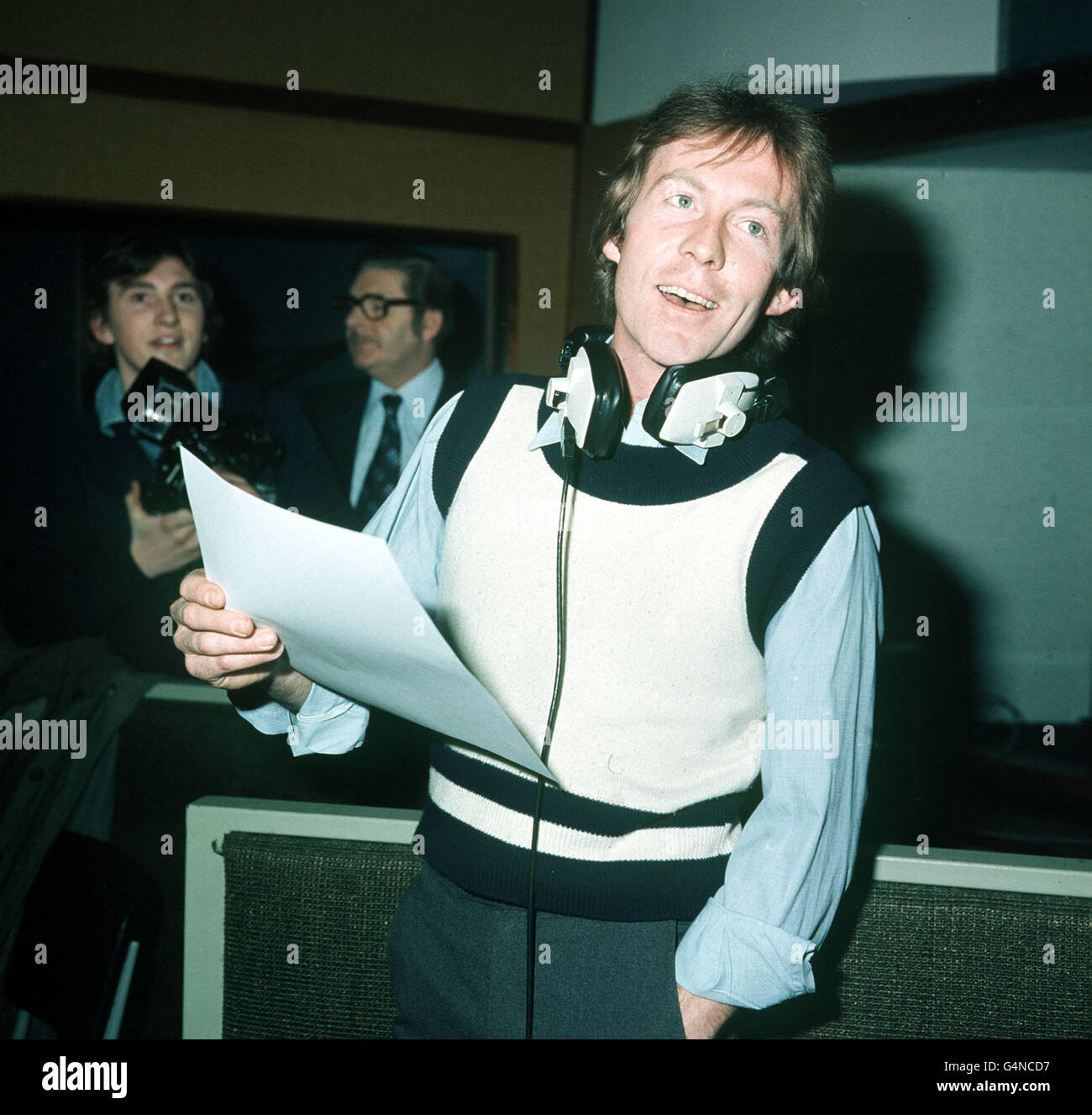 PA News Photo 15/2/78 Princess Margaret's friend Roddy Llewellyn during a recording session in his role as a pop singer at an Oxford Street studio in London * 9/2/02: Princess Margaret has died peacefully in her sleep this morning, Buckingham Palace announced. In a statement the Palace said that the the Princess died at 6.30am in the King Edward VII Hospital, London. Stock Photo