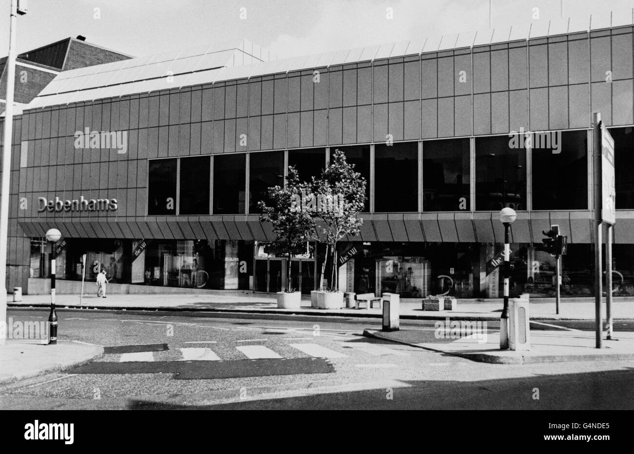Debenhams Shop Front Black and White Stock Photos & Images - Alamy