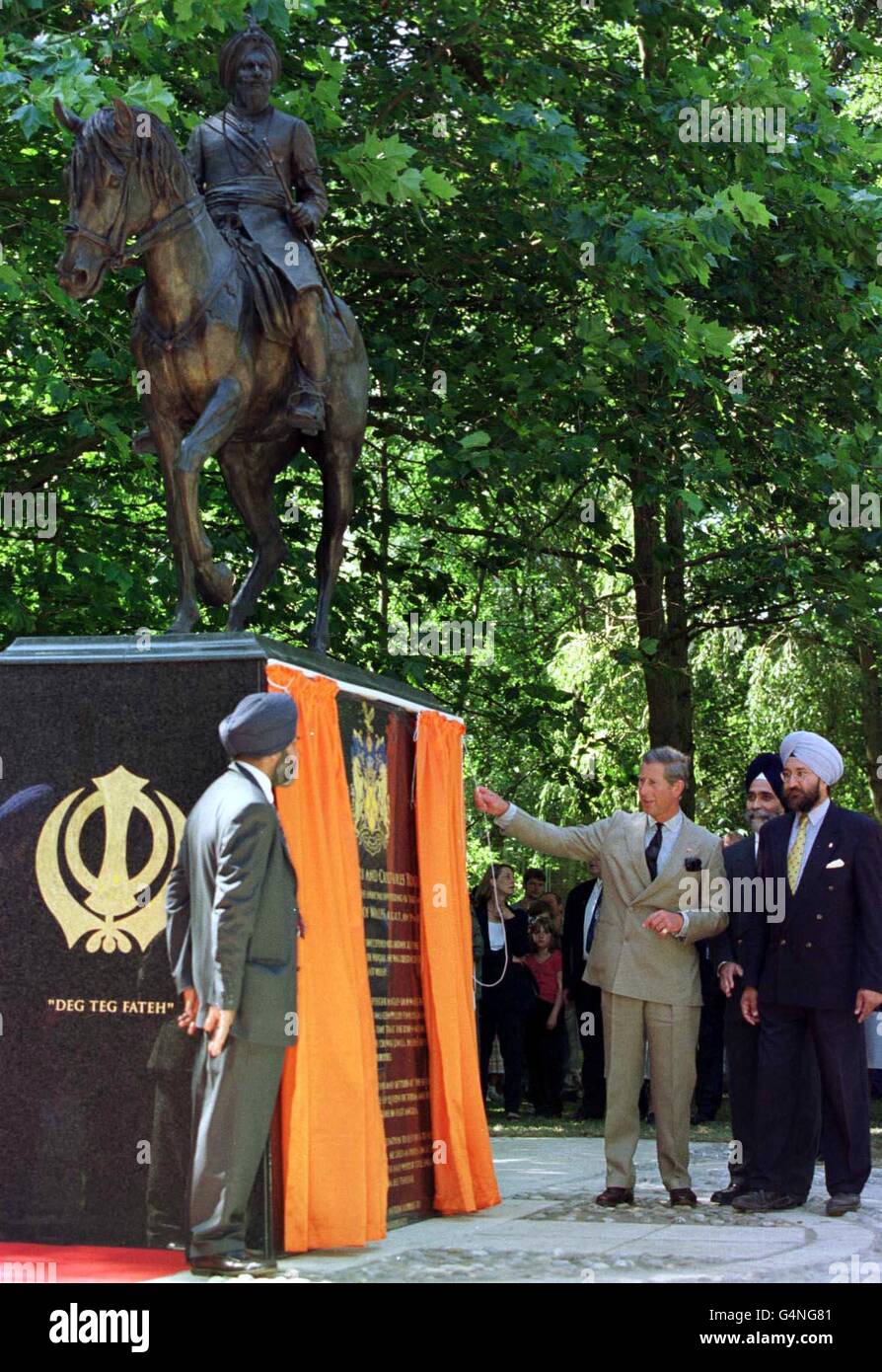 Statue Unveiled By Prince Charles High Resolution Stock Photography and