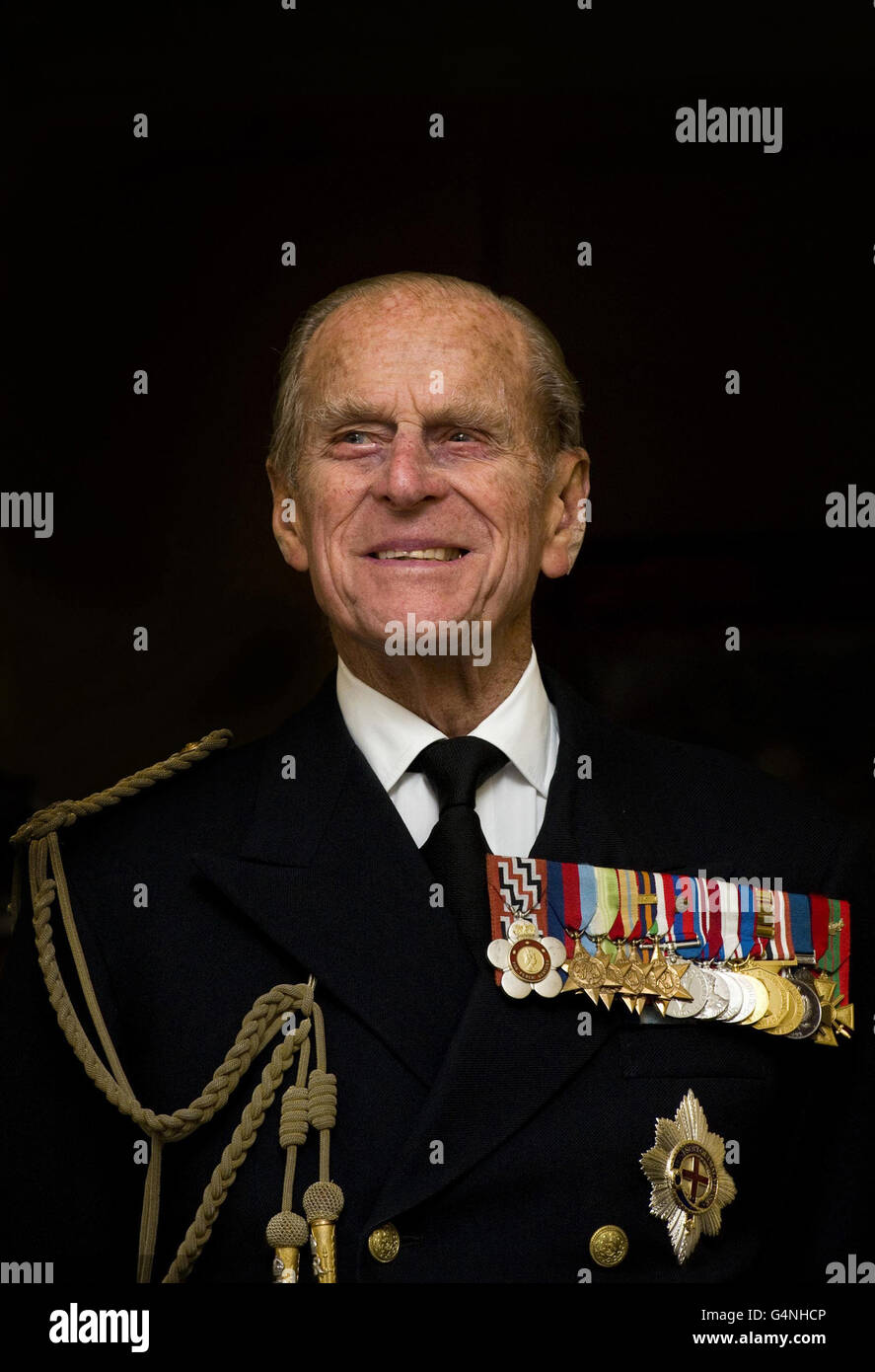 The Duke of Edinburgh during a visit to the Admiralty Board and
