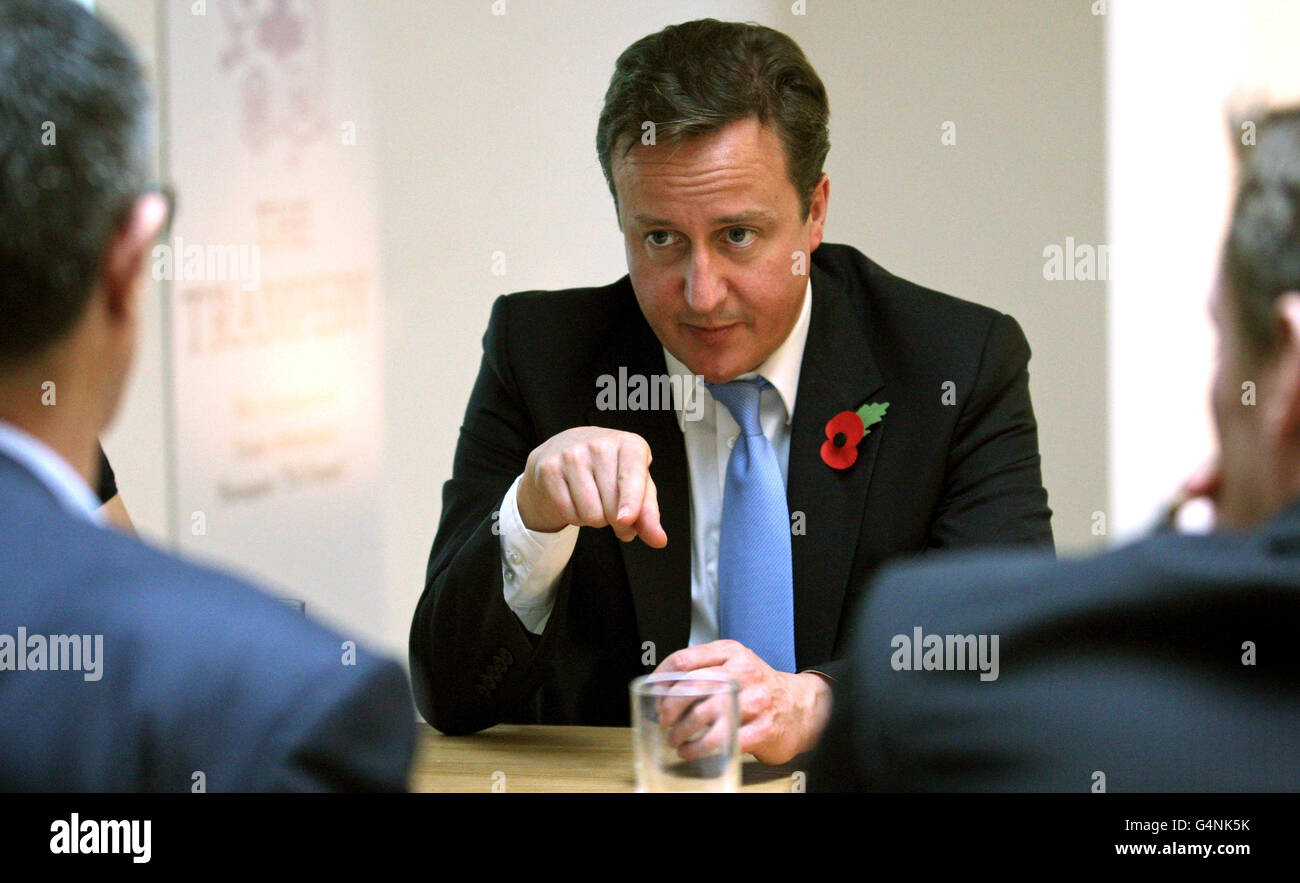 Cameron business visits Stock Photo