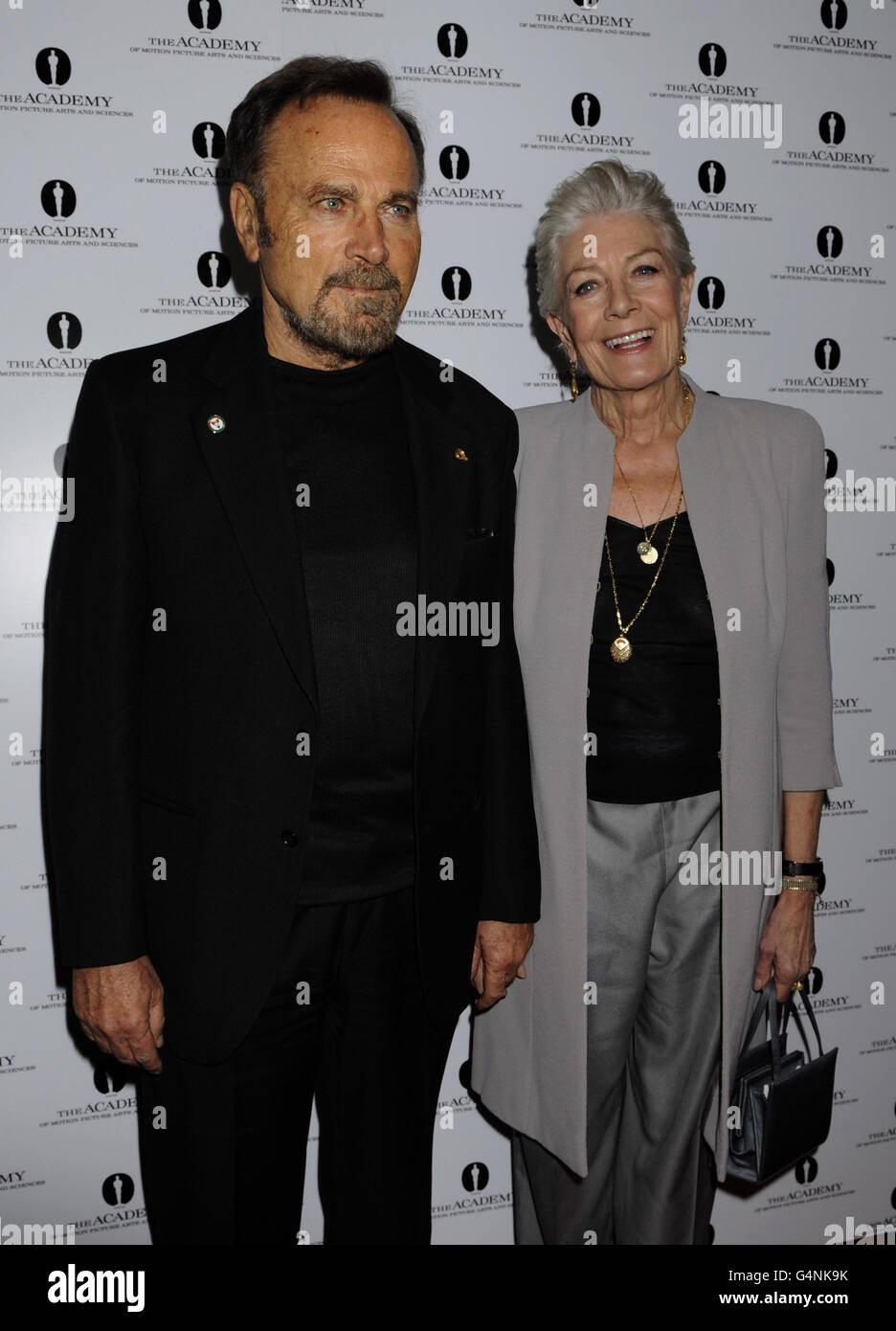 Franco Nero and Vanessa Redgrave arrive at the Academy of Motion Picture Arts and Sciences tribute to Vanessa Redgrave at the Curzon Soho in London. Stock Photo