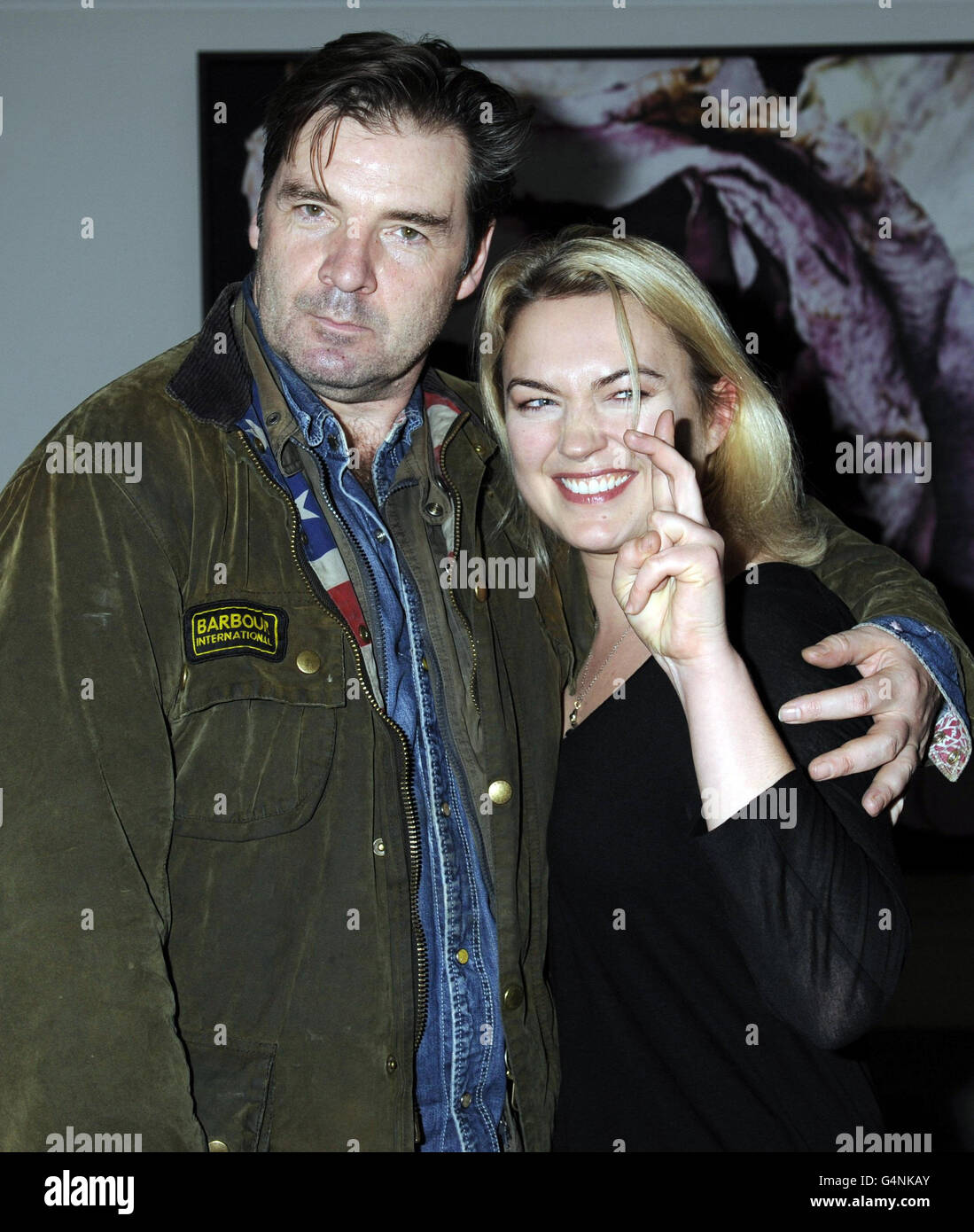 Brendan Coyle and Sophia Myles arrive at The Old Vic 24 Hour Plays celebrity gala aftershow party Plays at the Corinthia Hotel in central London. PRESS ASSOFCIATION Photo. Picture date: Sunday November 13 2011. Photo credit should read: Rebecca Naden/PA Wire Stock Photo