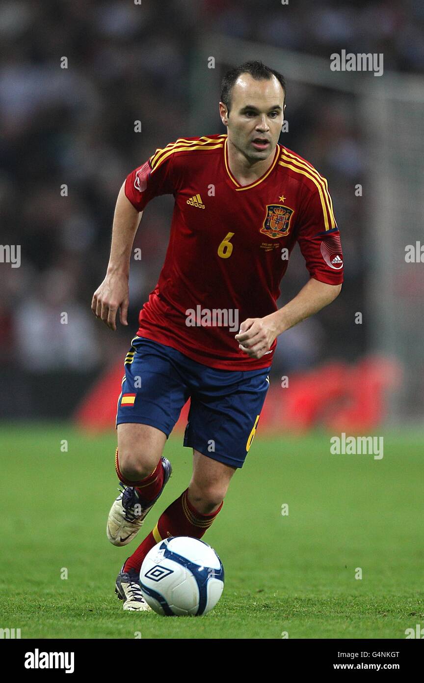 Soccer - International Friendly - England v Spain - Wembley Stadium Stock Photo