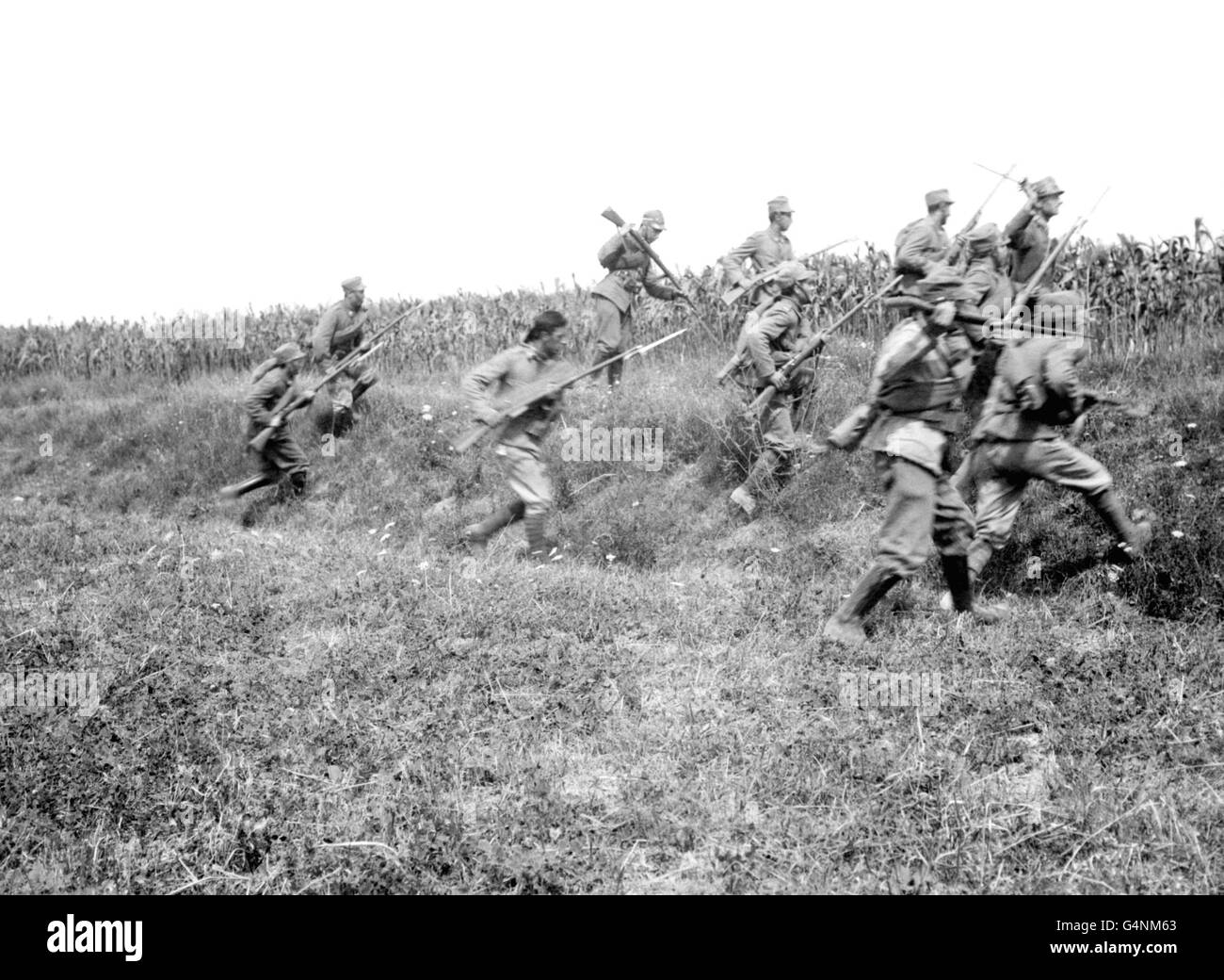 World War I/ Italian troops. Stock Photo