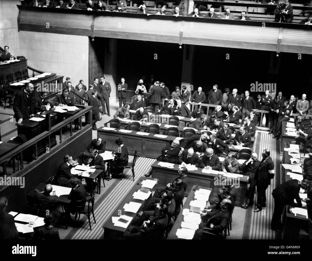 The League of nations Meeting Geneva 1926 Stock Photo 106197681