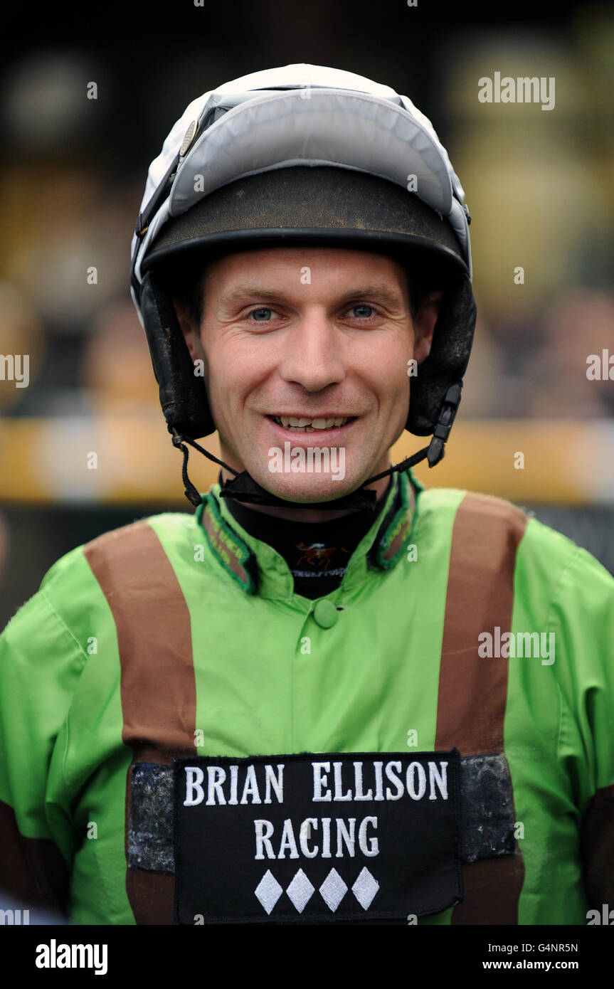 Horse racing betfair chase raceday haydock park racecourse hires stock