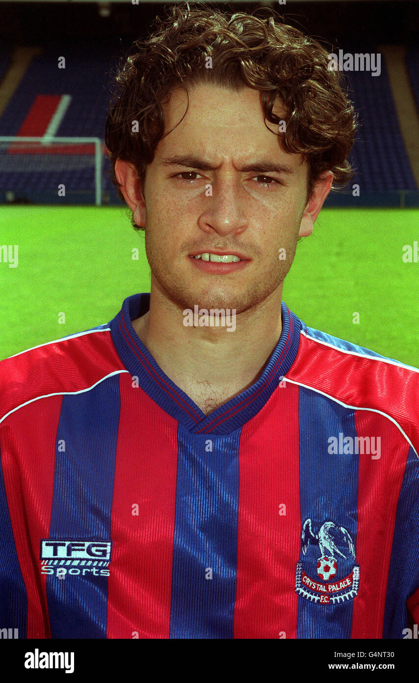 Footballer NickyRizzo of Crystal Palace, during a photocall at Selhurst ...