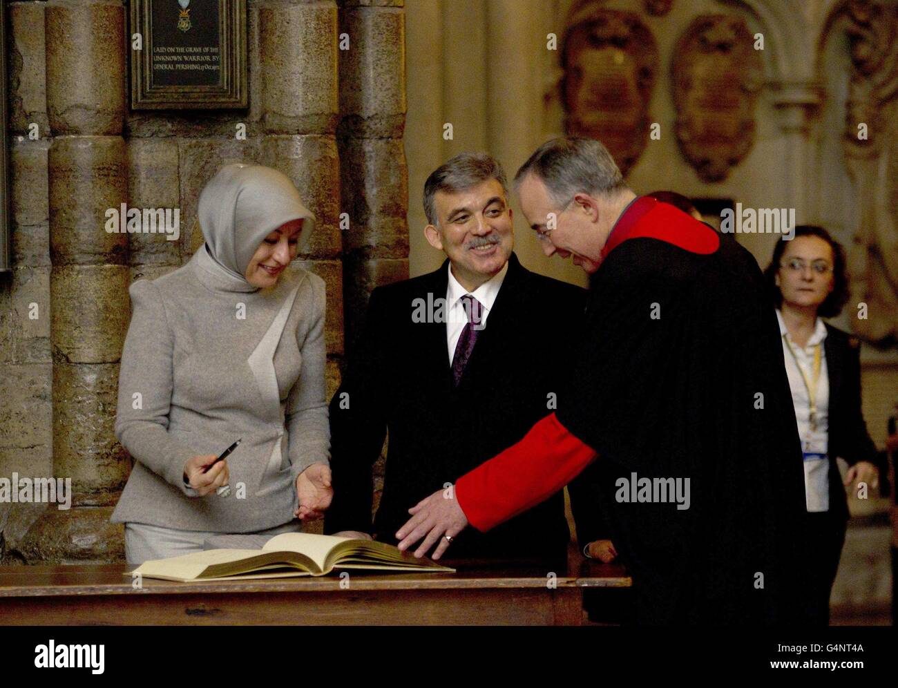 The President of Turkey Abdullah Gul and the Dean of Westminster John ...