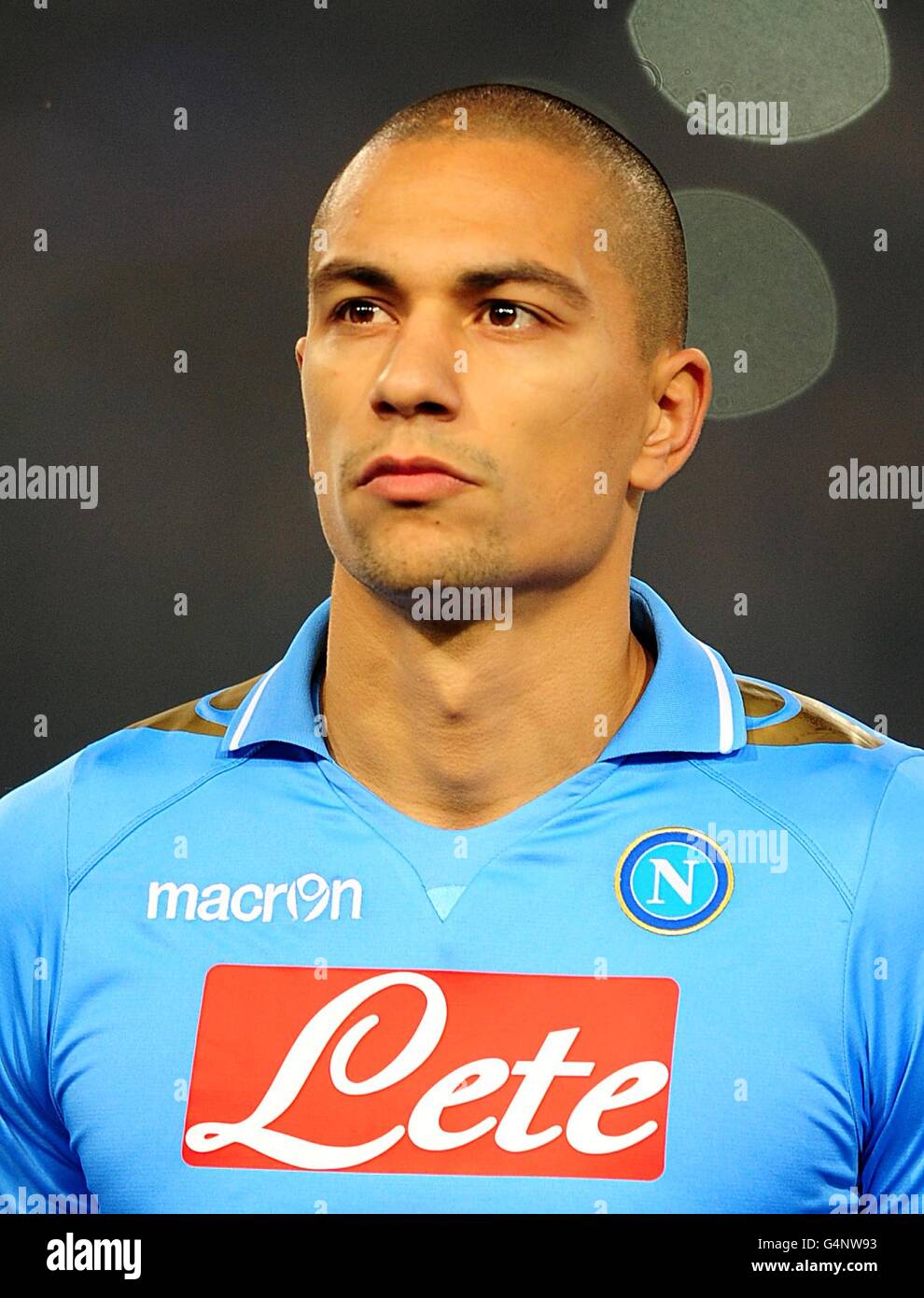 Soccer - UEFA Champions League - Group A - Napoli v Manchester City - Stadio San Paolo. Gokhan Inler, Napoli Stock Photo
