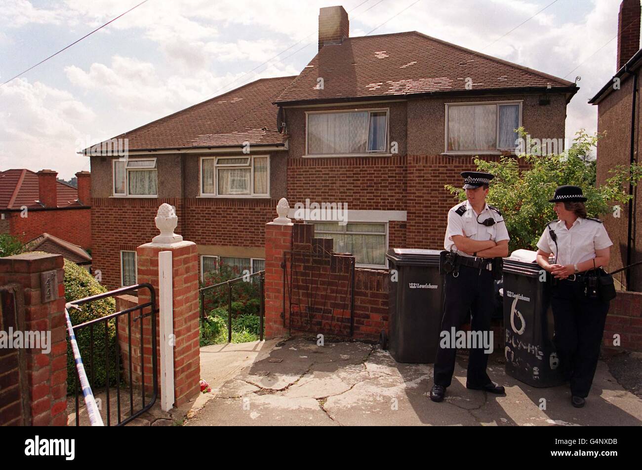 Murder/Police/Blyth Close Stock Photo