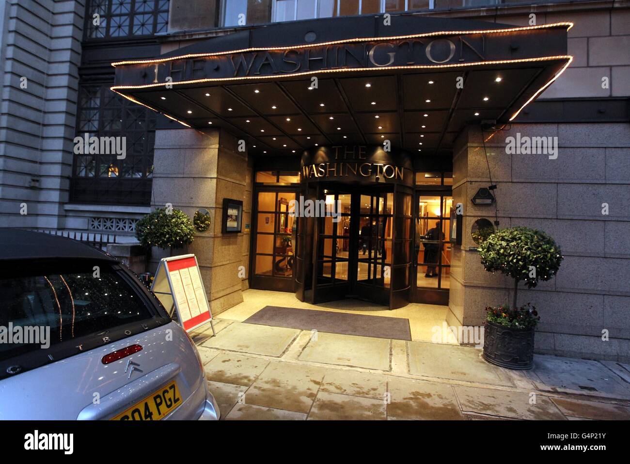 Bollywood star dies in hotel. The Washington hotel in Mayfair where Bollywood star Dev Anand died aged 88. Stock Photo