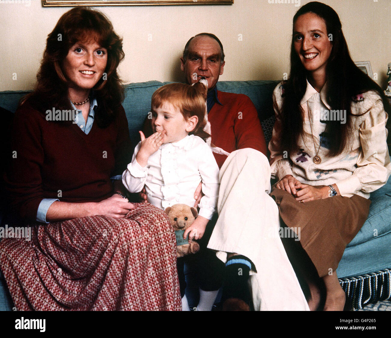 The duchess of york l with her sister jane hi-res stock photography and ...