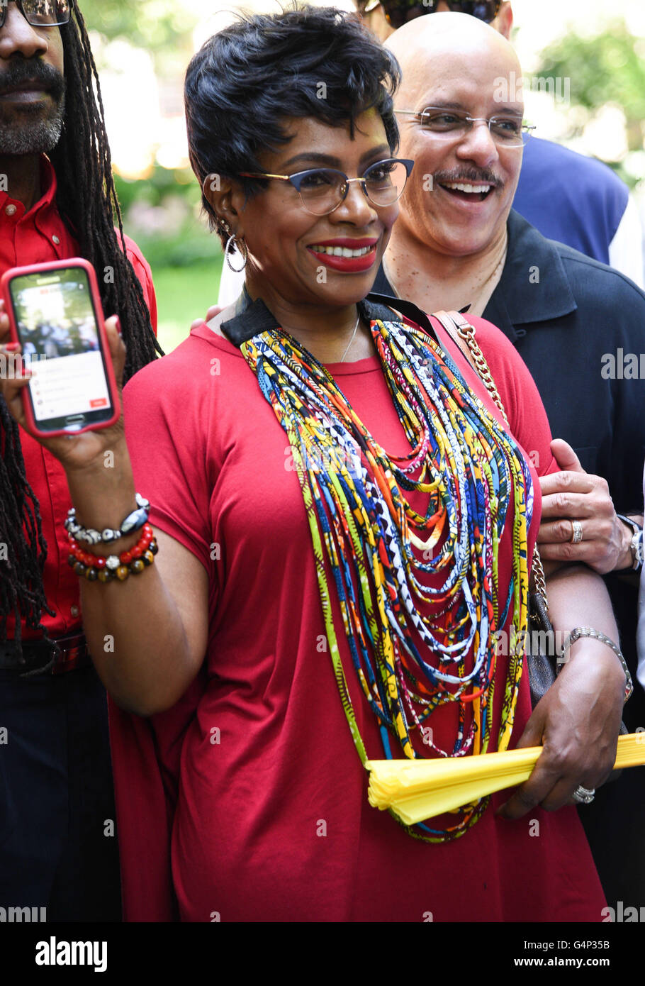 Philadelphia, Pennsylvania, USA. 18th June, 2016. Actress SHERYL LEE RALPH and her husband State Senator, VINCENT HUGHES at the Juneteenth Celebration in Philadelphia Pa Juneteenth is the oldest known celebration commemorating the ending of slavery in the United States © Ricky Fitchett/ZUMA Wire/Alamy Live News Stock Photo
