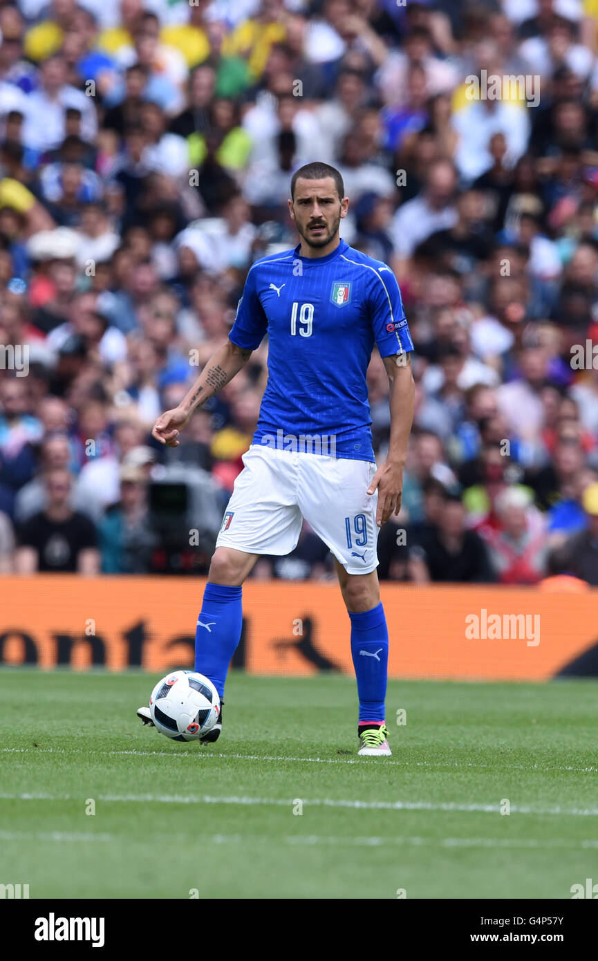 Leonardo Bonucci Ita June 17 16 Football Soccer Uefa Euro 16 Group E Match Between Italy 1 0 Sweden At Stadium Municipal In Toulouse France Photo By Aicfoto Aflo Stock Photo Alamy