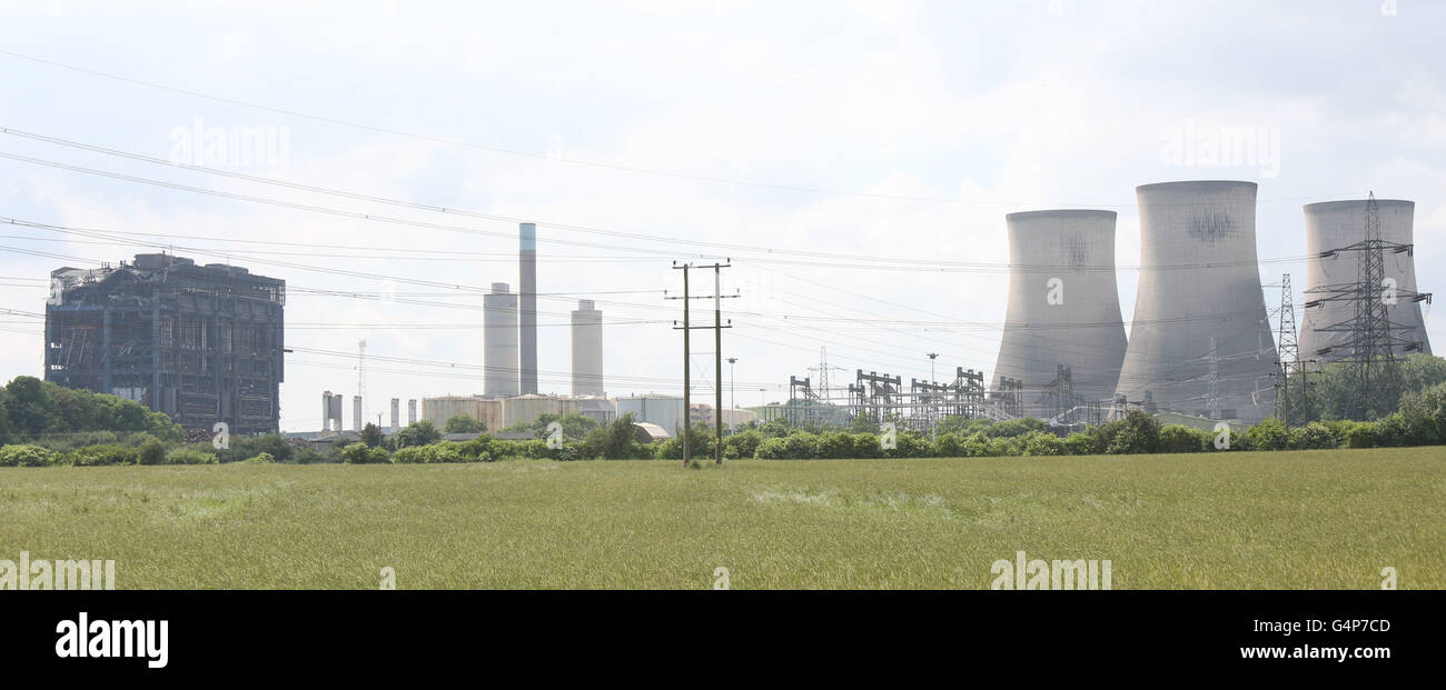 Didcot, Oxfordshire, UK. 19th June 2016. GV of the remains of the
