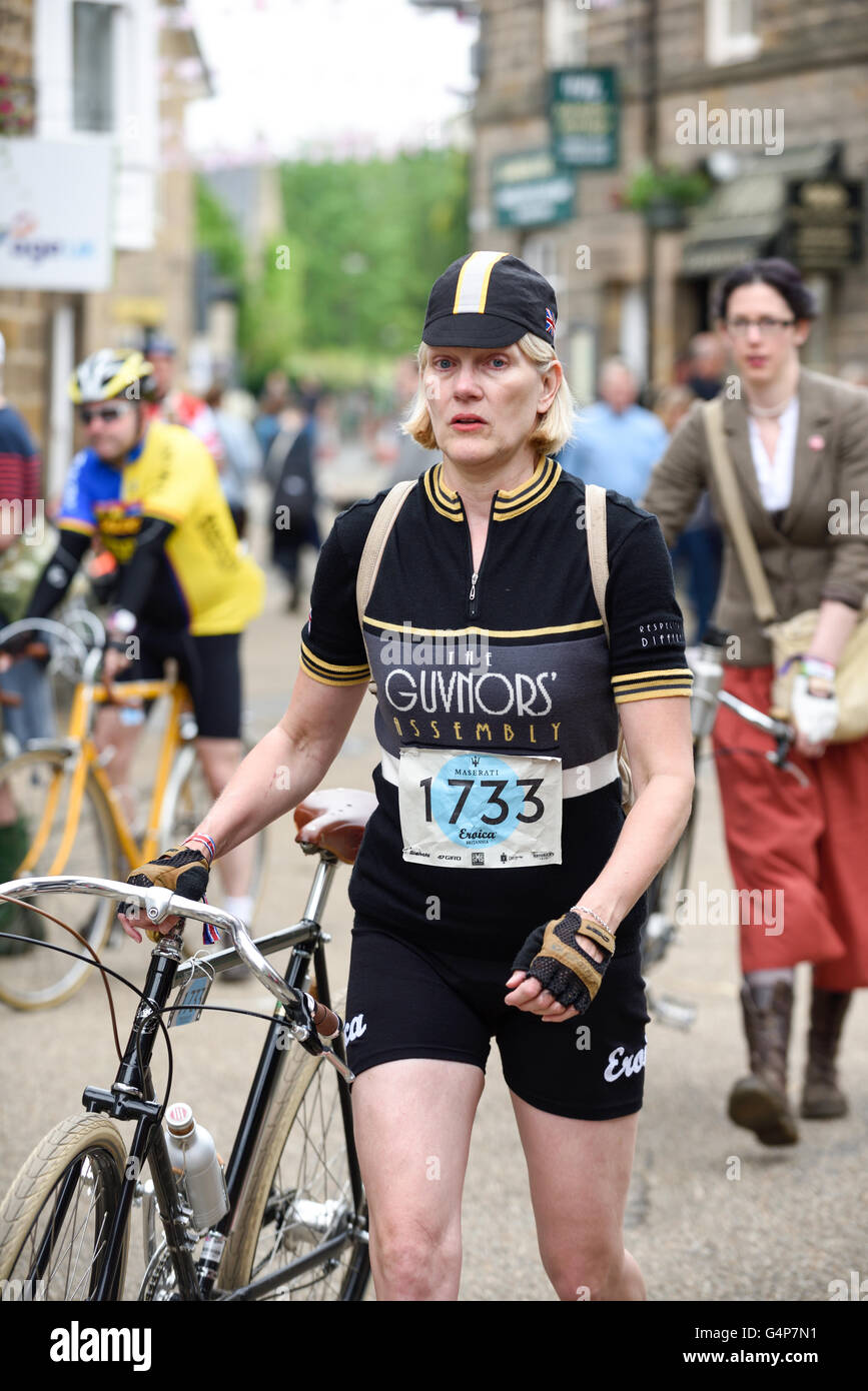 Bakewell,Derbyshire,UK19th June 2016.Cyclist from all round the world
