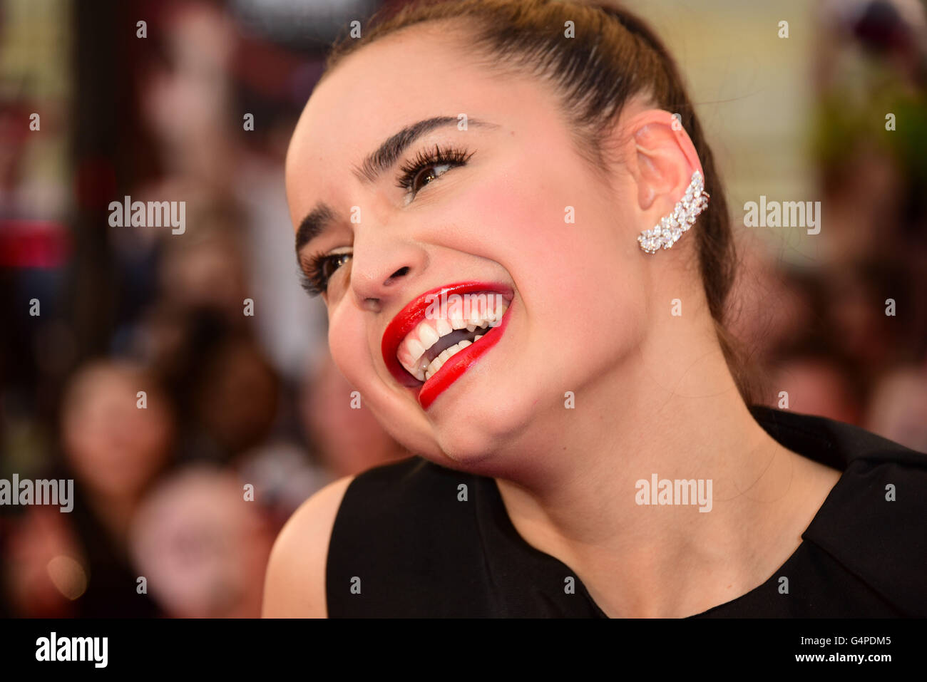 Toronto, Ontario, Canada. 19th June, 2016. SOFIA CARSON arrives at the 2016 iHeartRADIO MuchMusic Video Awards at MuchMusic HQ on June 19, 2016 in Toronto, Canada. Credit:  Igor Vidyashev/ZUMA Wire/Alamy Live News Stock Photo