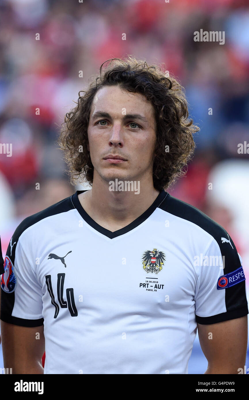 Julian Baumgartlinger Austria June 18 2016 Football Uefa Stock Photo Alamy