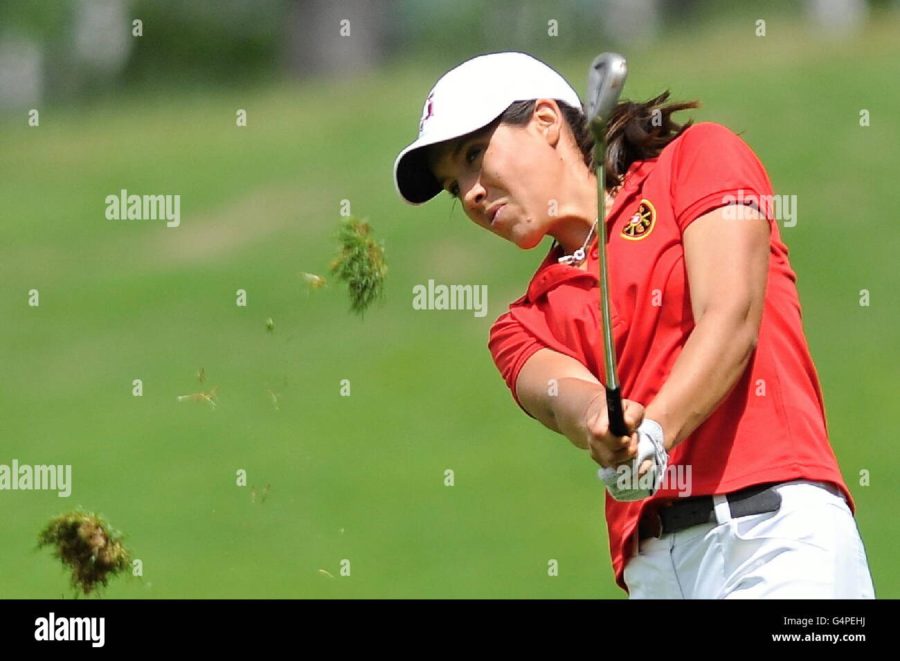 Golf player Albane Valenzuela of Switzerland in action during the Tipsport  Golf Masters Ladies European Tour in Pilsen Golf Resort Dysina, Czech  Republic, June 19, 2016. (CTK Photo/Pavel Nemecek Stock Photo - Alamy