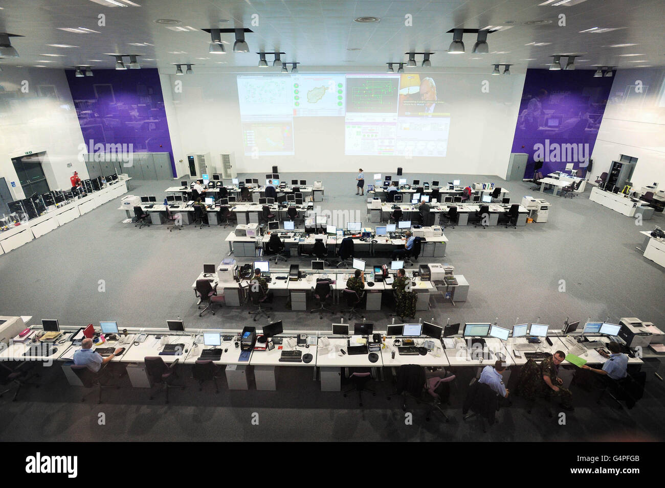 Global Operations Security Control Centre Stock Photo - Alamy