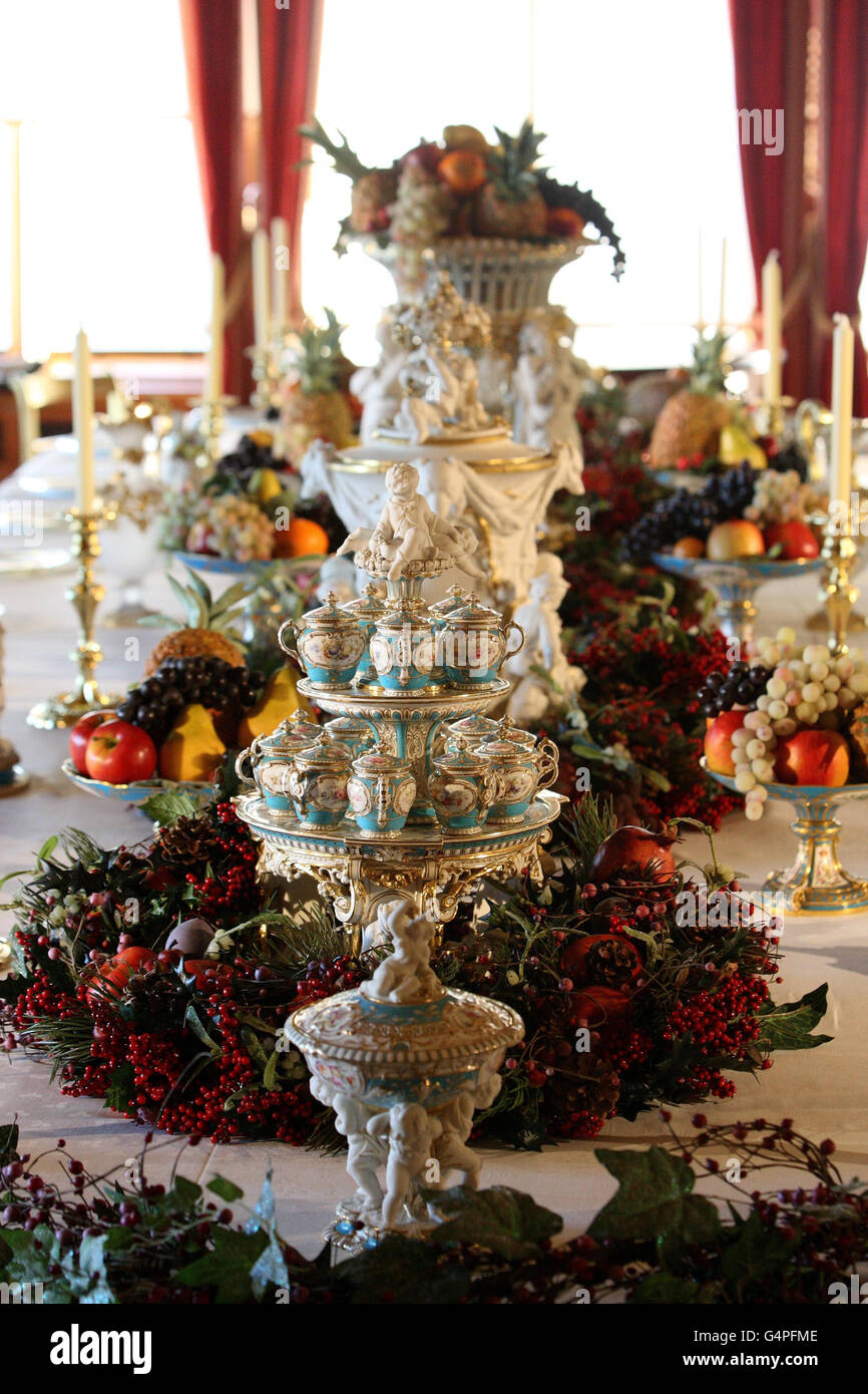 Windsor Castle hosts Victorian Christmas Stock Image