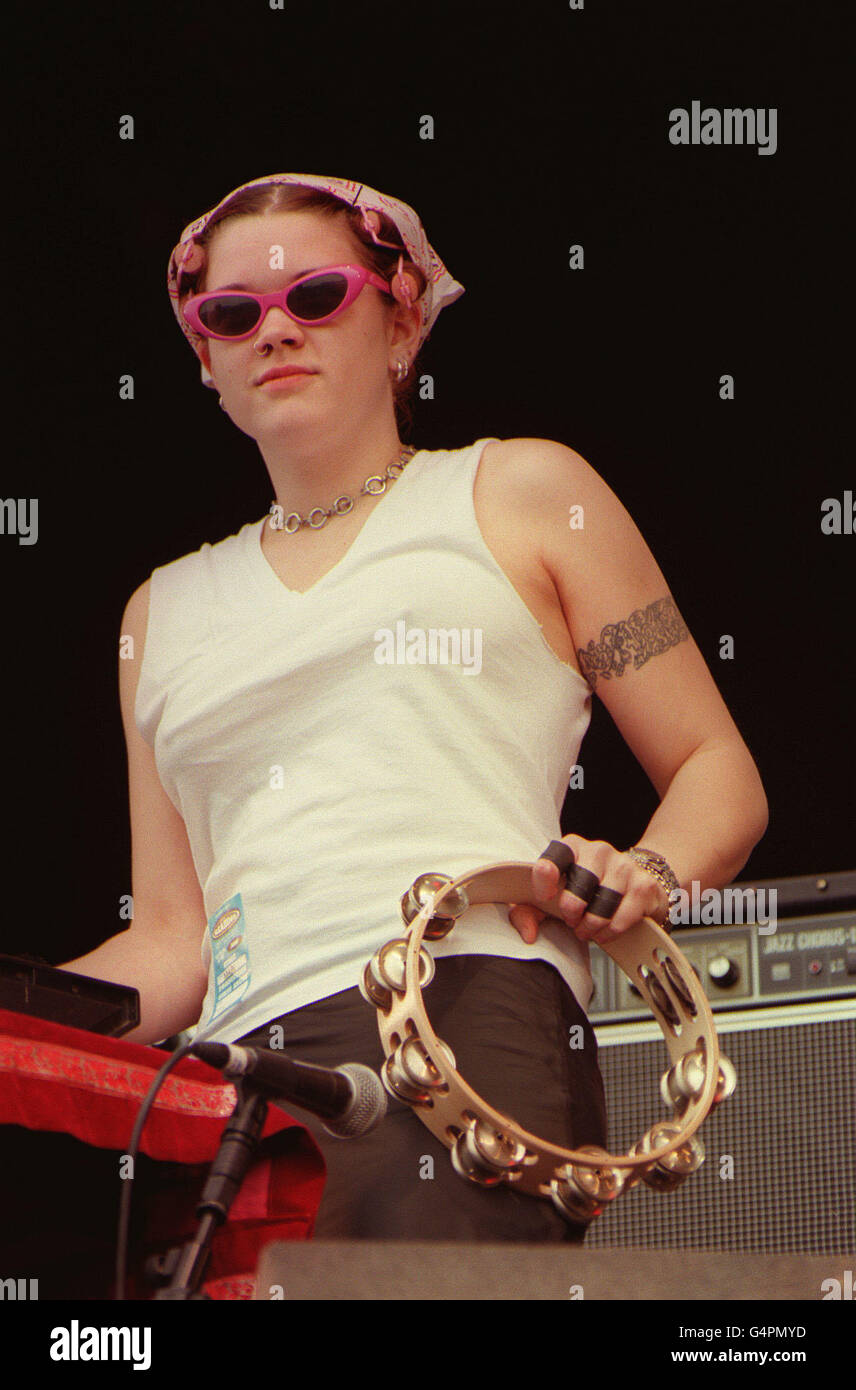 Zia McCabe, keyboard player and singer with the pop group The Dandy