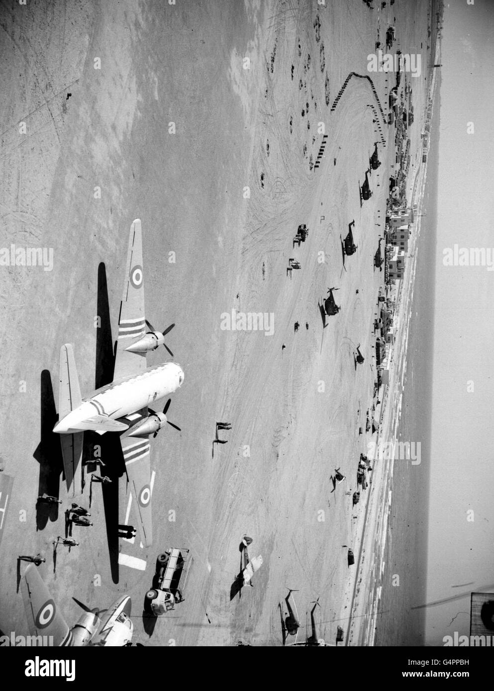 Allied Airfield/Suez Stock Photo