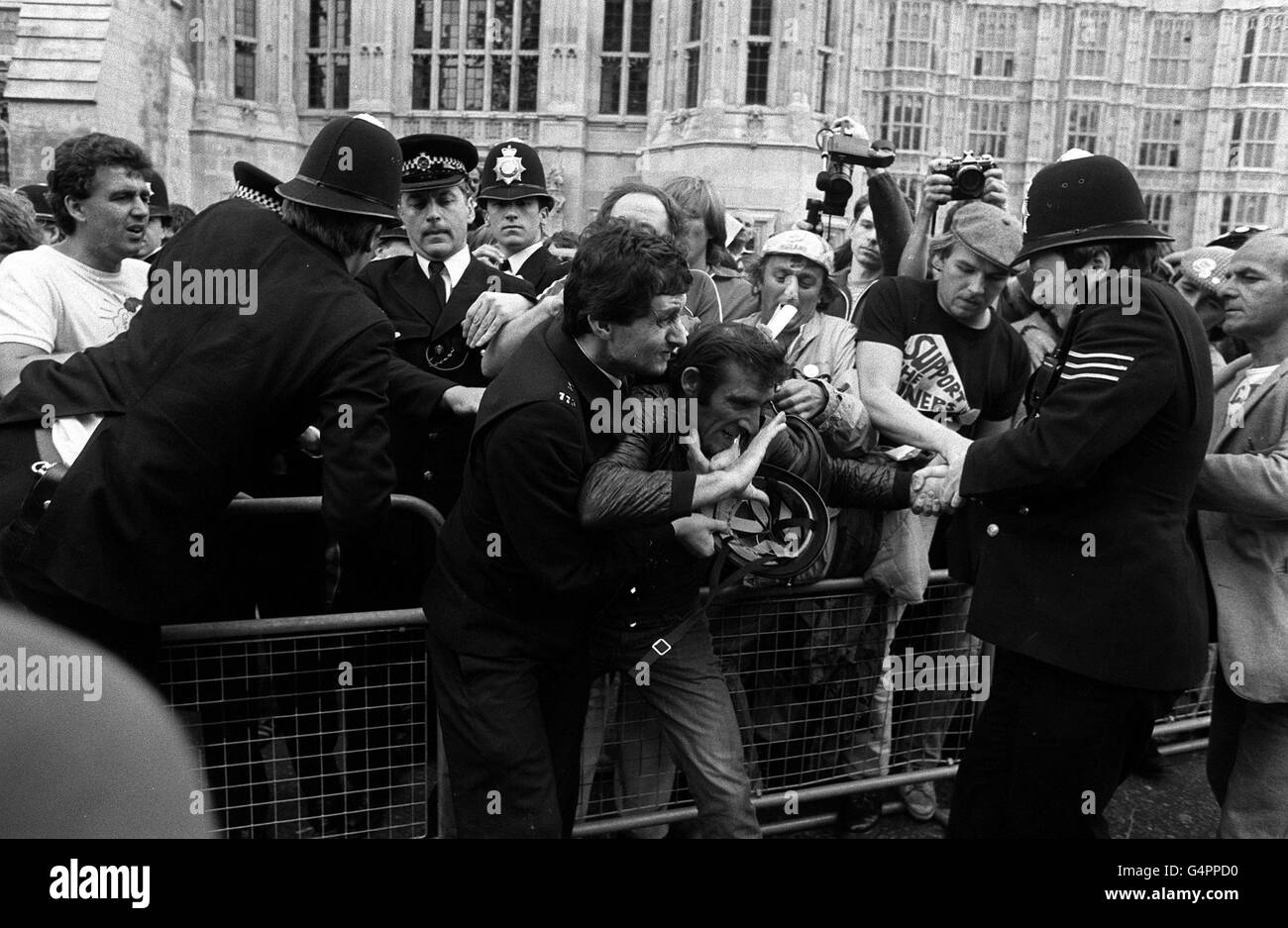 Miners strike/London protest Stock Photo