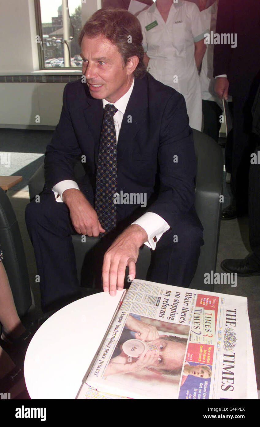 Prime Minister Tony Blair at the Ambulatory Care and Diagnostic Centre