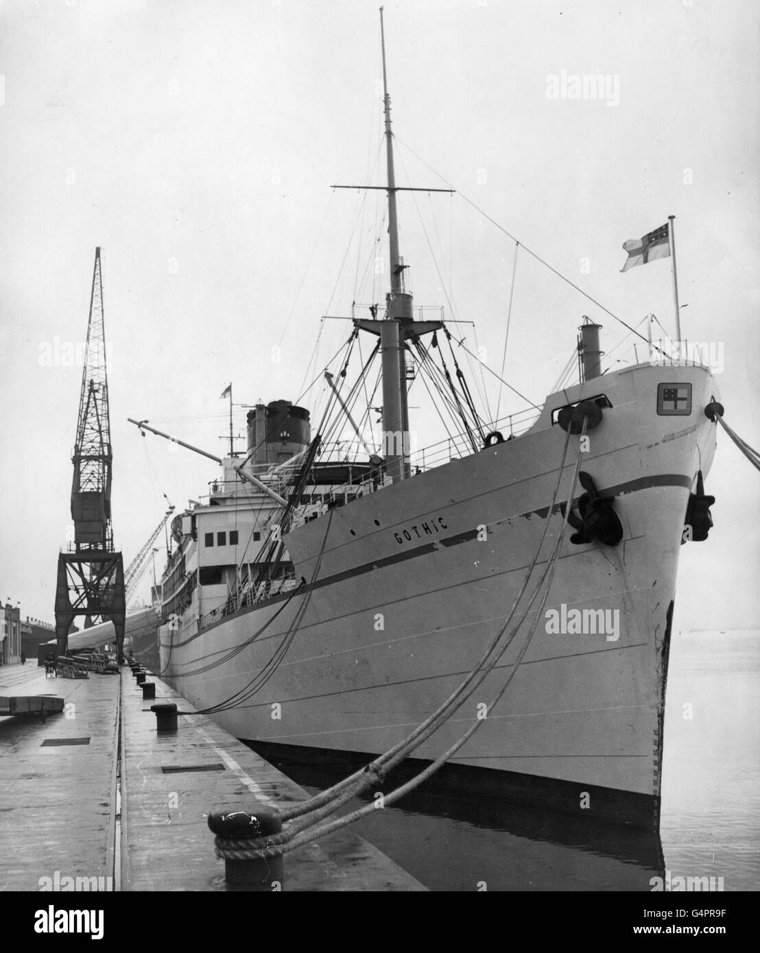 Transport S S Gothic New Docks Southampton Stock Photo Alamy