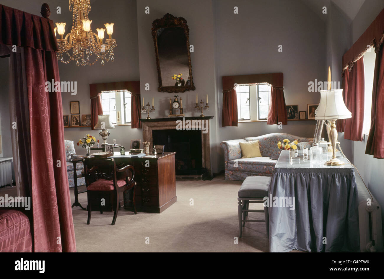 PA Photo 20/6/66 Lady Churchill's Bedroom at Chartwell Manor in Westerham, Kent, former home of the late Sir Winston Churchill. Stock Photo