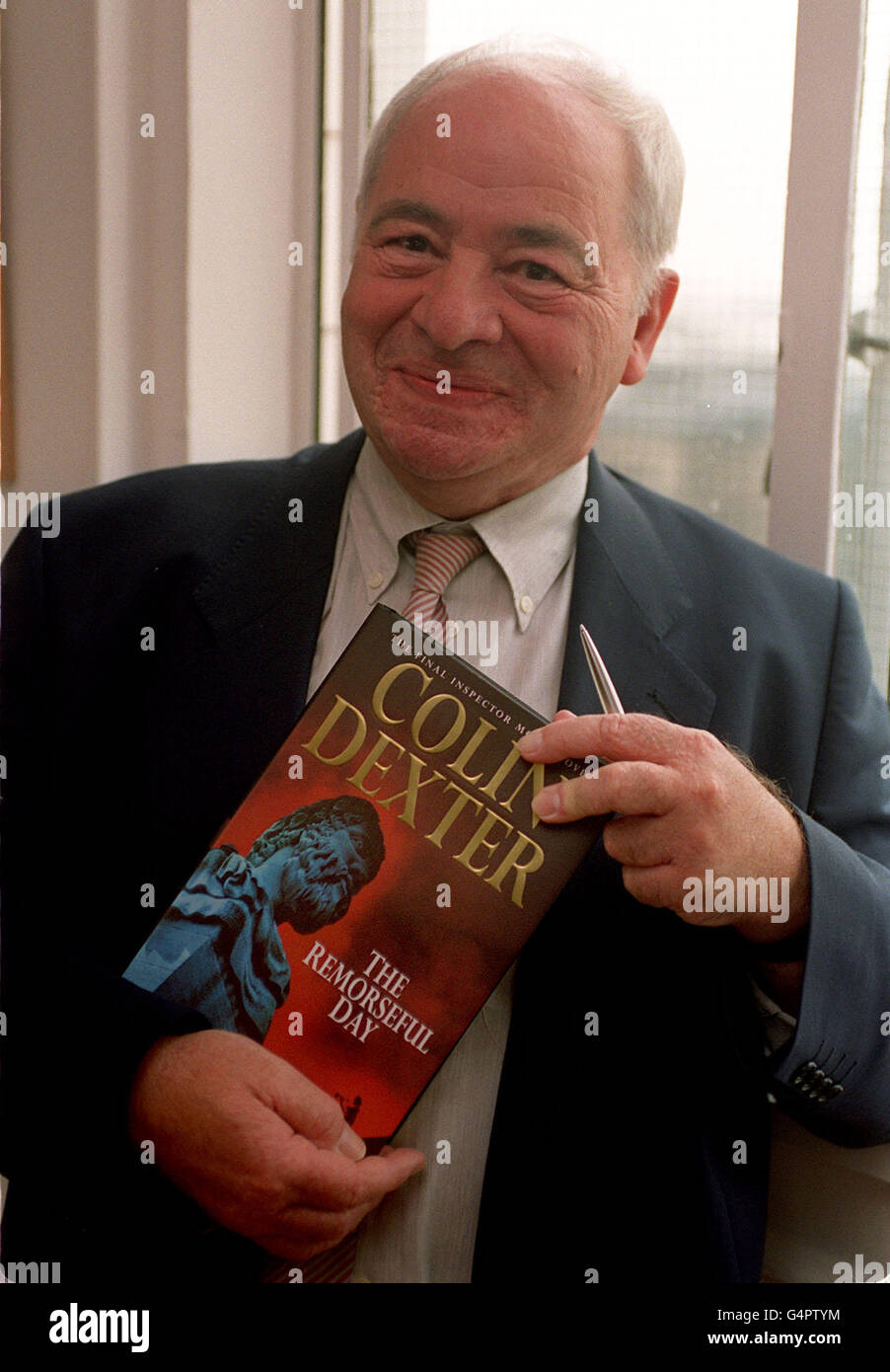 Author Colin Dexter during a photocall in London, where he confirmed that  he has killed off his hugely successful crime creation Inspector Morse as  the final mystery 'The Remorseful Day' hit the