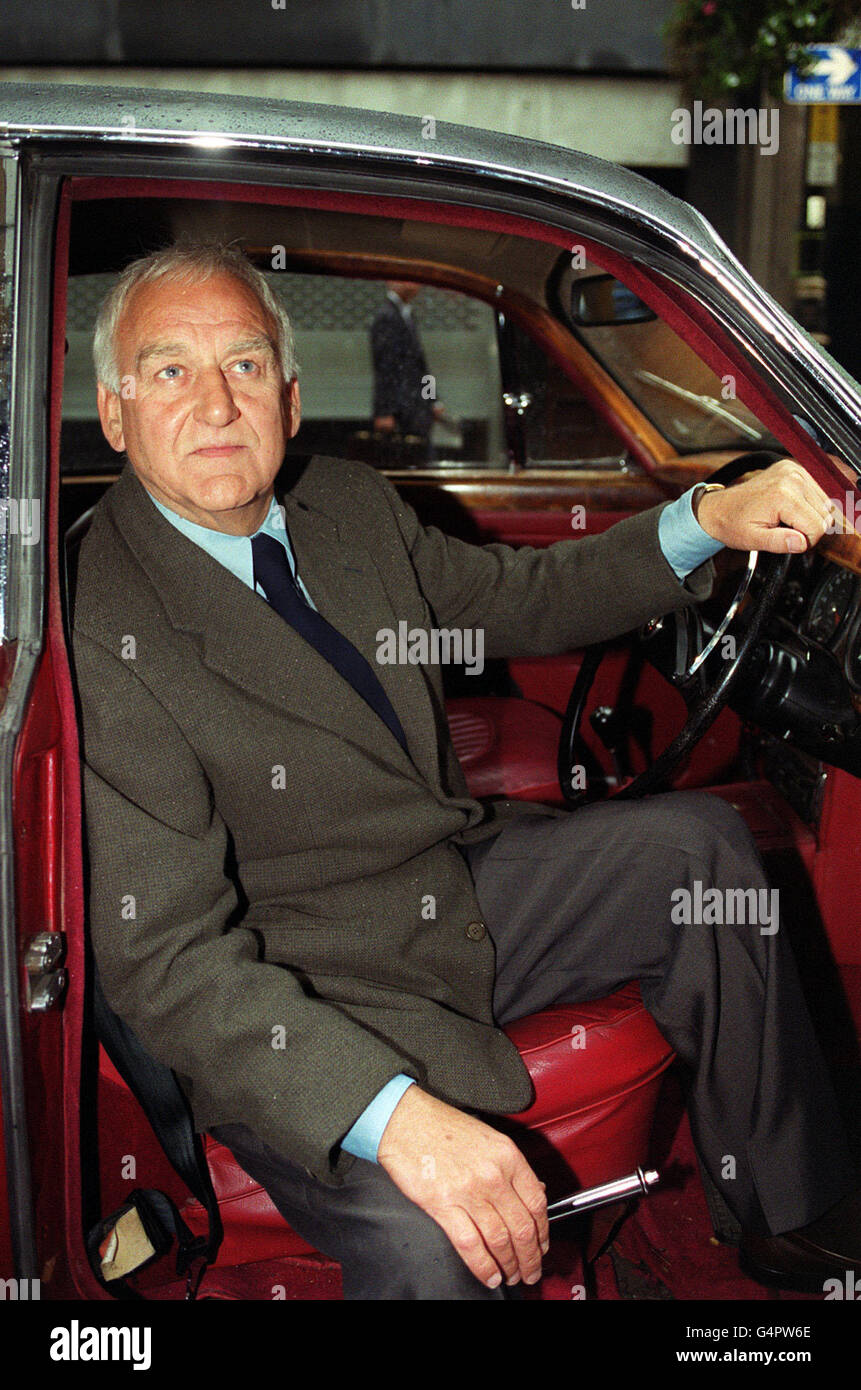 Actor John Thaw, start of Inspector Morse sits in the detective's red Jaguar car during a photocall in London. Author Colin Dexter confirmed that he has killed off Inspector Morse as the final mystery 'The Remorseful Day' hit the bookshelves. * In the 13th novel the detective finally succumbs to the diabetes which has dogged him over the years. Thaw has starred as the detective in all 32 of the TV films. Stock Photo
