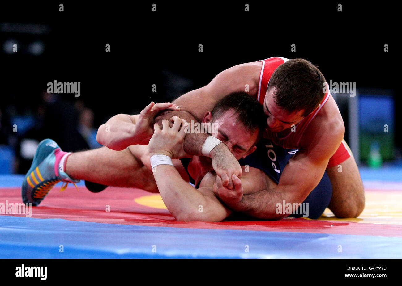 Olympics - Wrestling - London 2012 Test Event - Day Two - Excel Arena Stock Photo