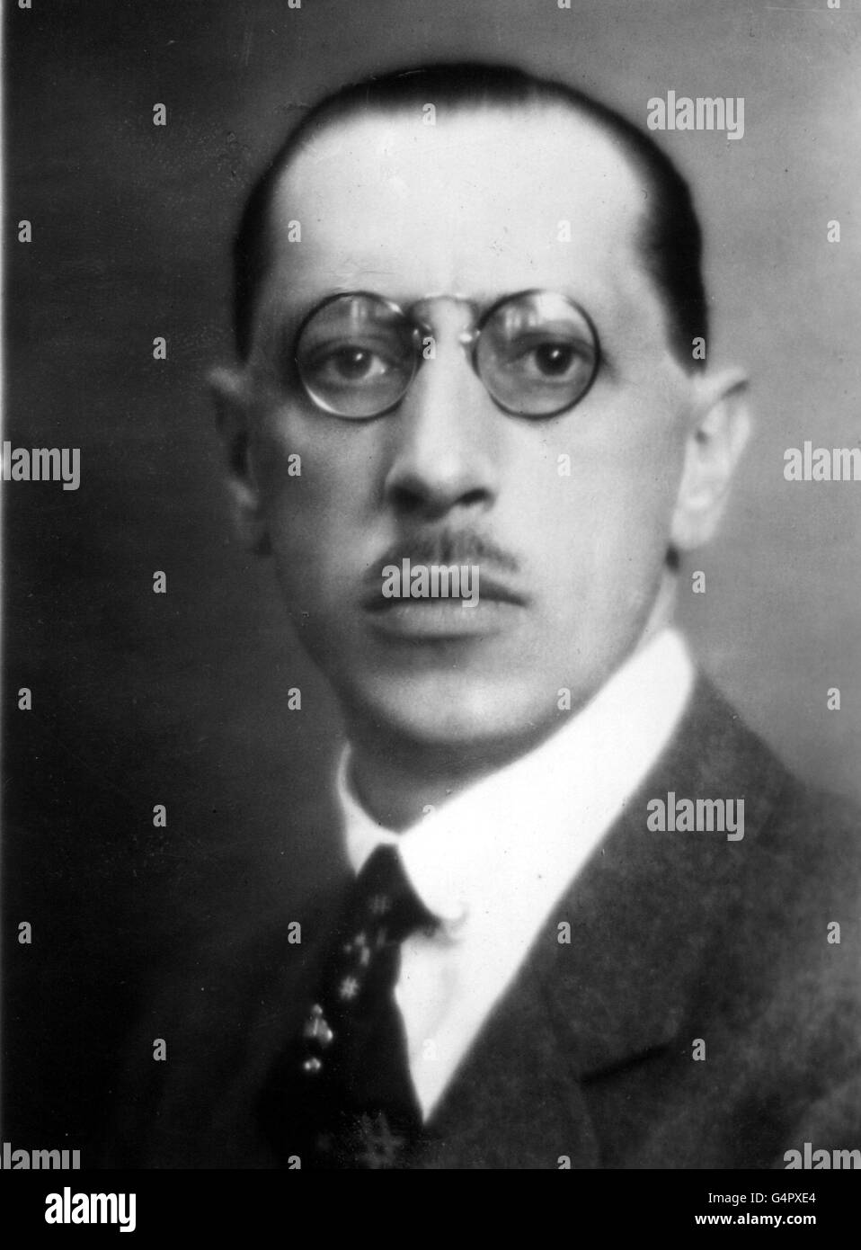 Igor Stravinsky, the famous Russian composer cira 1928. Stock Photo