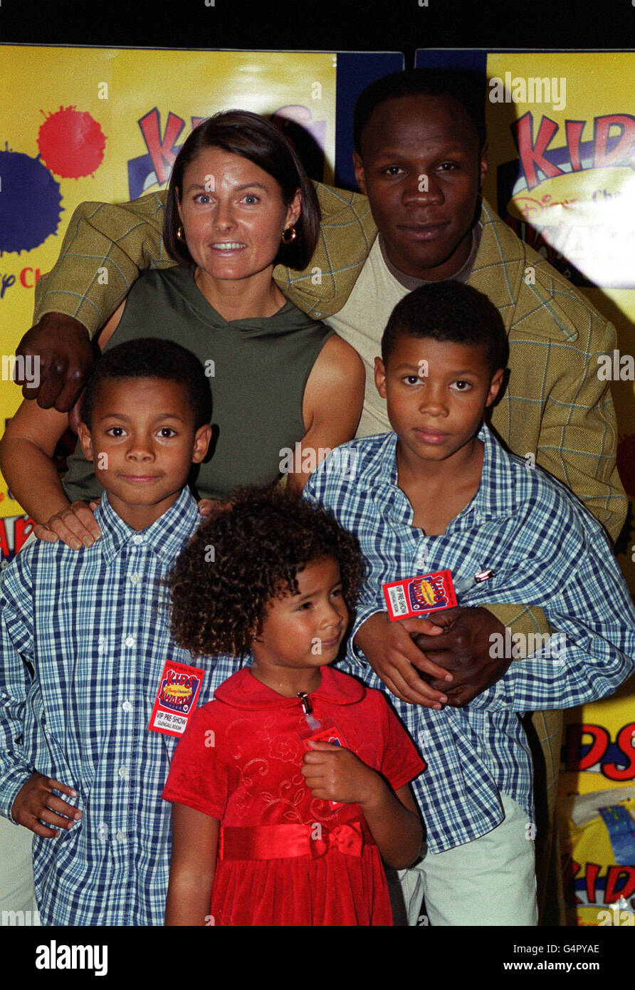 Disney Awards/Eubank Family. Boxer Chirs Eubank, his wife Karron and