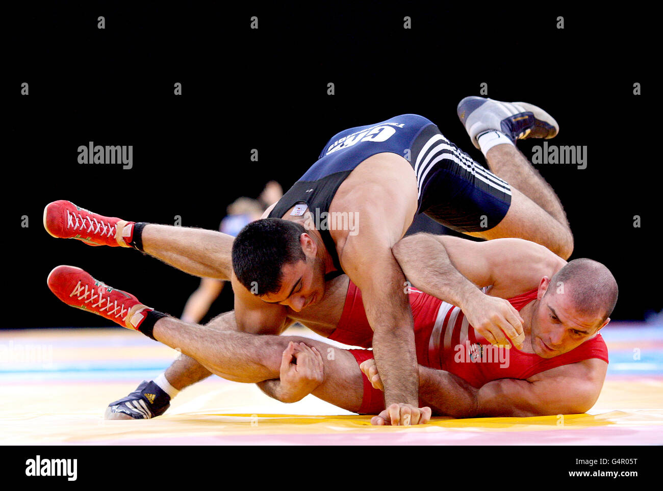 Olympics - Wrestling - London 2012 Test Event - Day Two - Excel Arena Stock Photo
