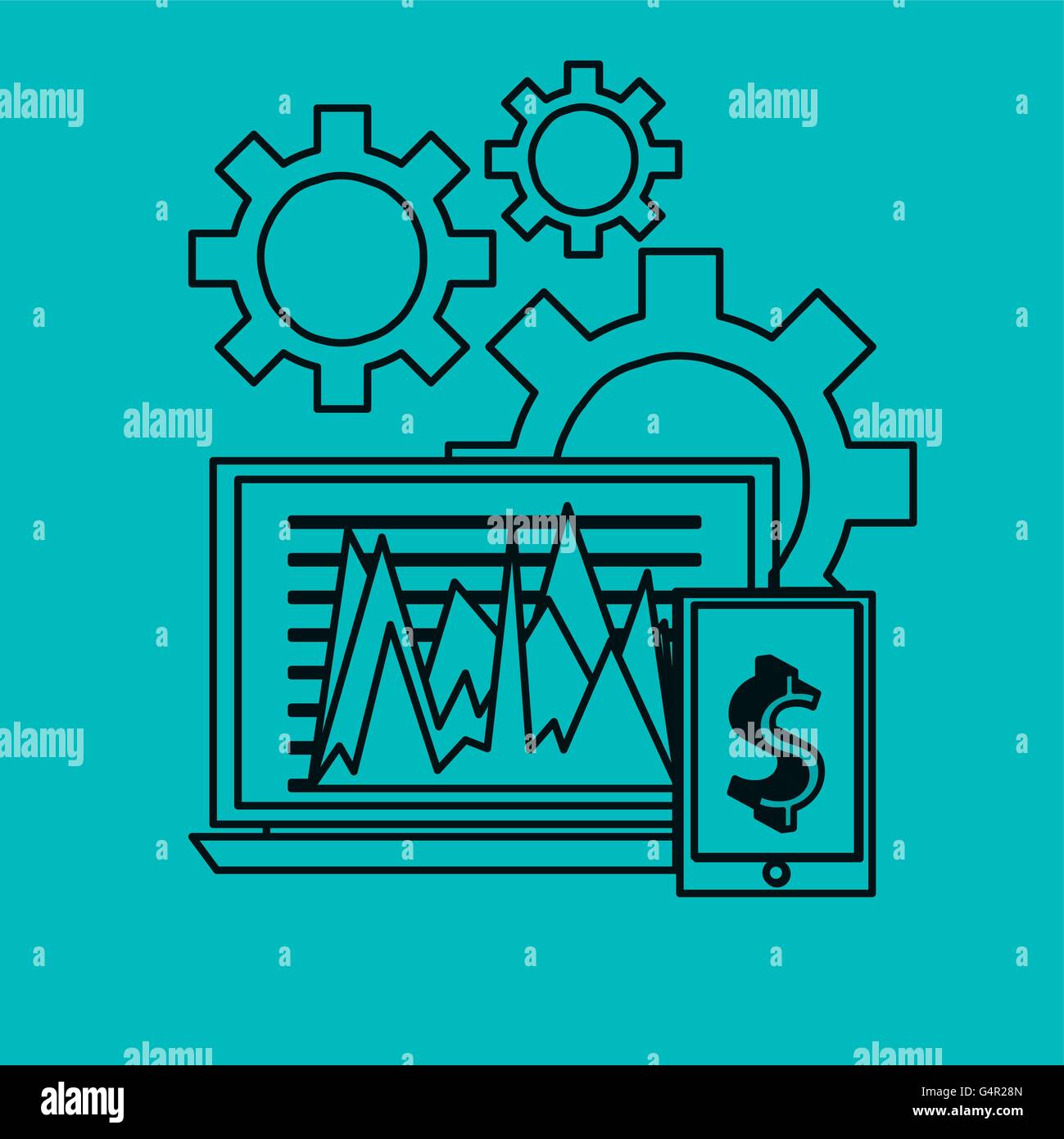 Infographic design. Business icon. Isolated illustration, vector Stock ...