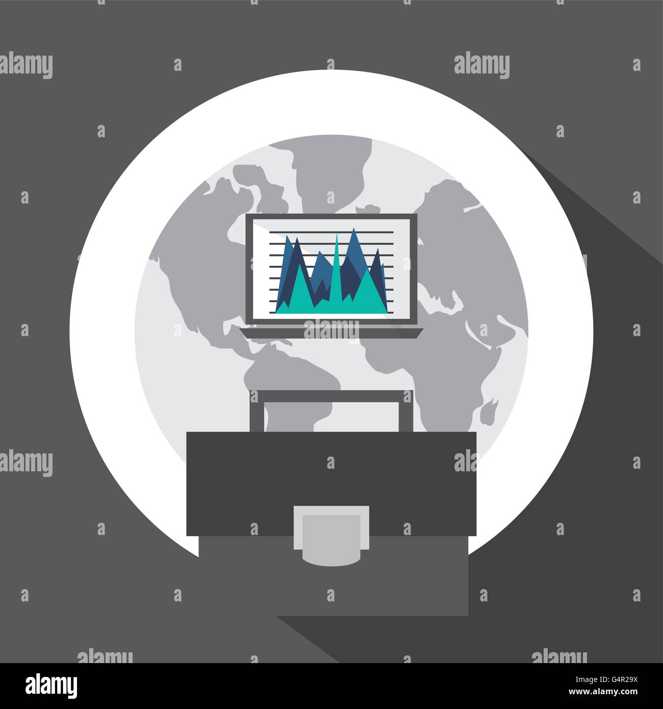 Infographic design. Business icon. Isolated illustration, vector Stock ...