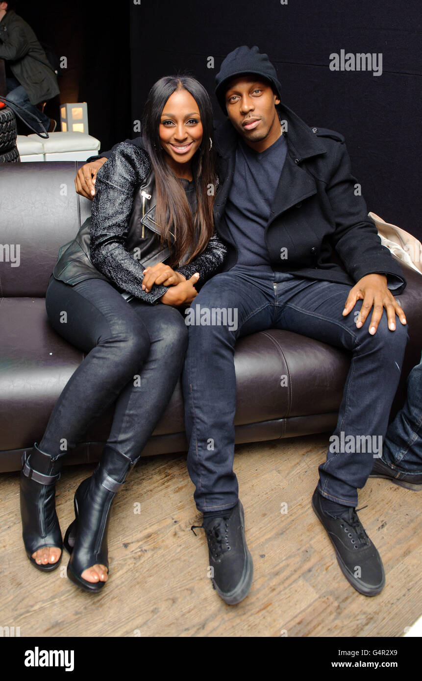 Alexandra Burke and Lemar attending the launch of Mario Kart 7, the brand new 3D racing game released on Friday for the Nintendo 3DS, at the Sports Cafe in Haymarket, London. Stock Photo