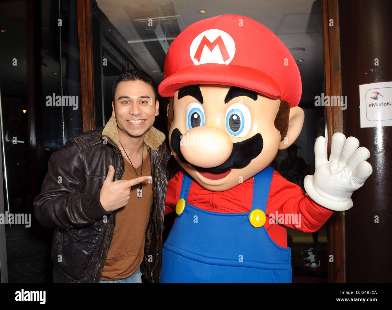 Ricky Norwood attending the launch of Mario Kart 7, the brand new 3D racing game released on Friday for the Nintendo 3DS, at the Sports Cafe in Haymarket, London. Stock Photo