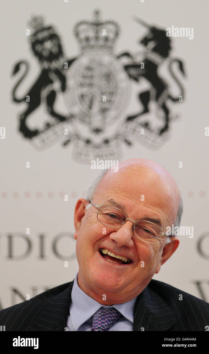 Lord Chief Justice press conference Stock Photo Alamy