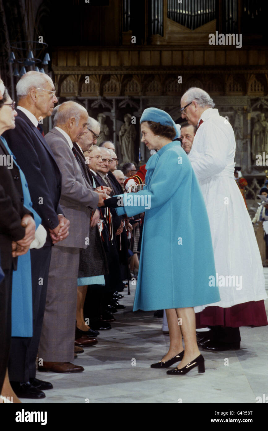 Royalty - Maundy Service - St David's Cathedral Stock Photo